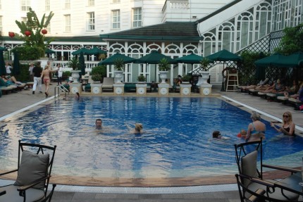 Our pool at the Metropole